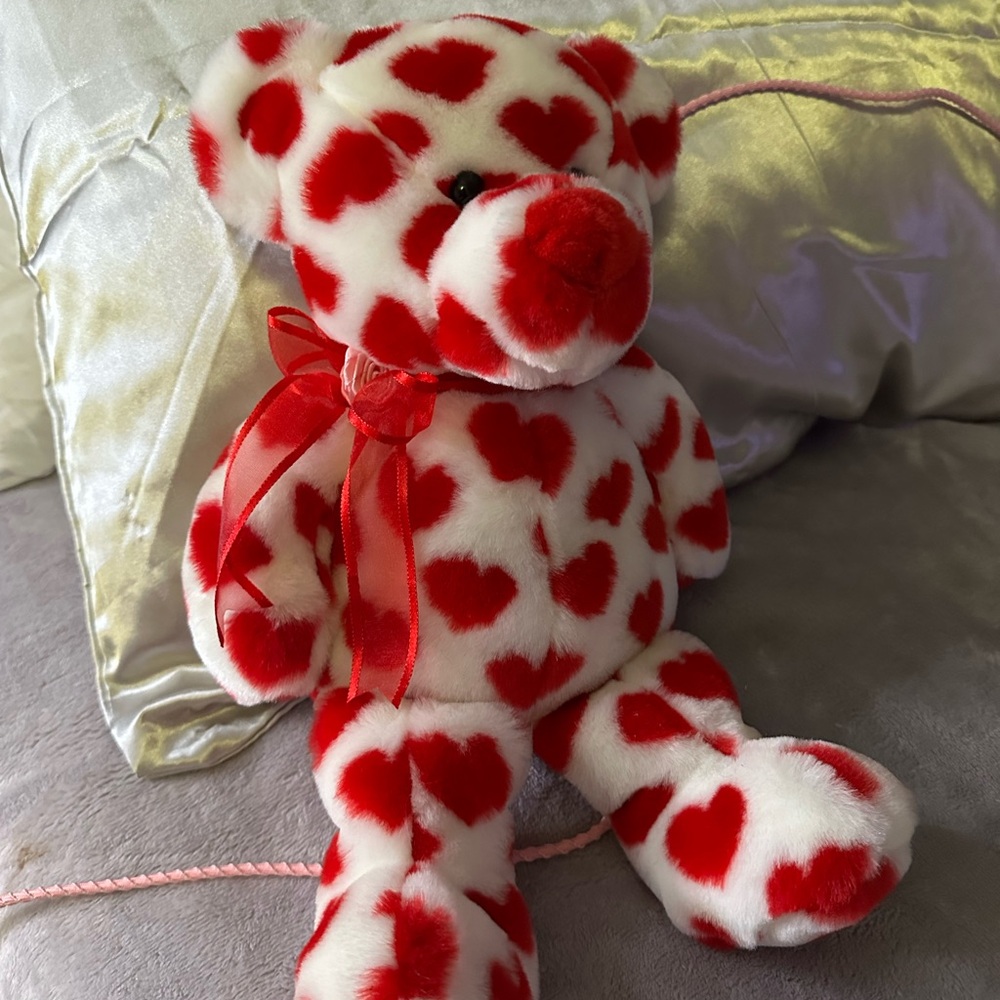 Heart Pattern Plush Teddy Bear